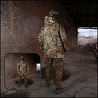 Дождевик Kiborg армейский тактический для военнослужащих пиксель, плащ мужской для армии CKit