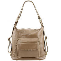 Женская кожаная сумка-рюкзак 2 в 1 Tuscany TL141535 (Красный)