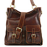 Жіноча шкіряна сумка Tuscany Leather MELISSA TL140928 (Чорний), фото 6