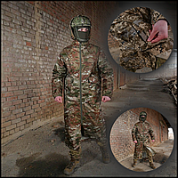 Плащ- дождевик военный тактический мужской Kiborg мультикам для зсу, дождевик мультикам армейский Пиксель, XL