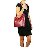Patty Saffiano жіноча сумка рюкзак 2 в 1 Tuscany TL141455 (Коньяк), фото 2