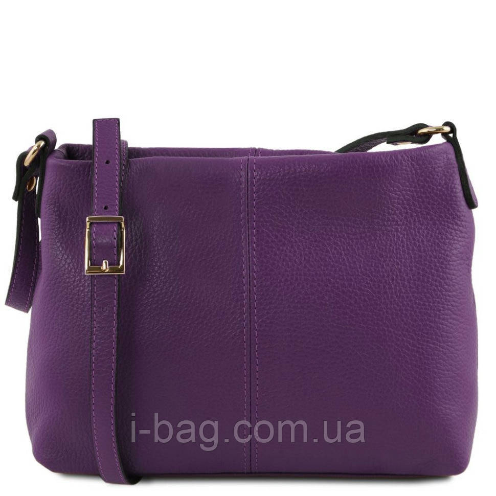 Жіноча шкіряна сумка через плече TL141720 Tuscany Leather (Коньяк)