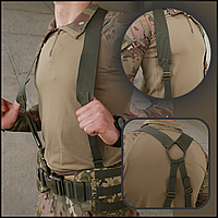 Плечевые лямки тактические для рпс олива, ремни плечевые к рпс для военных, нашейные и плечевые ремни CKit