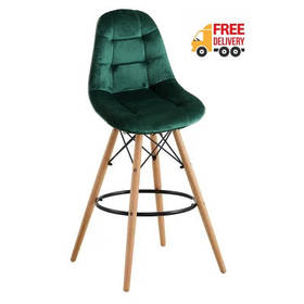 Стілець барний високий Лорена велюр