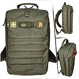 Тактичний медичний рюкзак Marck-men, тактичний медичний рюкзак з ампульницей та  медичними підсумками. Хакі Р355, фото 3