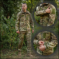 Тактический штурмовой костюм камуфляжный мультикам лето , военные и тактические костюмы 46 CKit