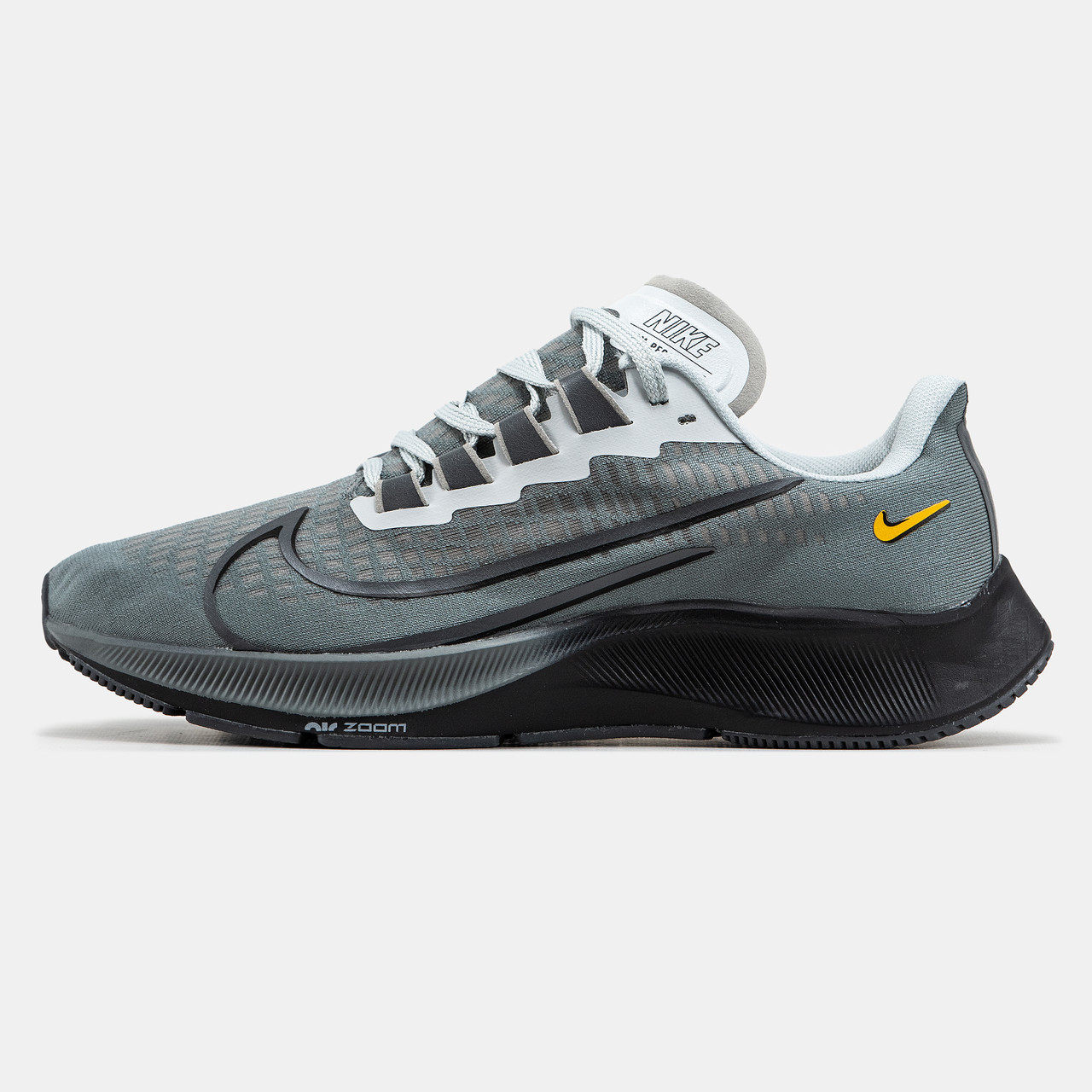 Мужские Кроссовки Nike Air Zoom Pegasus 37 Grey Black / Найк Аир Зум ...