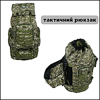 Міцна сумка баул рюкзак 100 л транспортна тактична піксель, сумки для полювання, баул для речей CKit