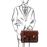 Чоловічий портфель сумка з передніми кишенями Ventimiglia Tuscany TL142069, фото 3