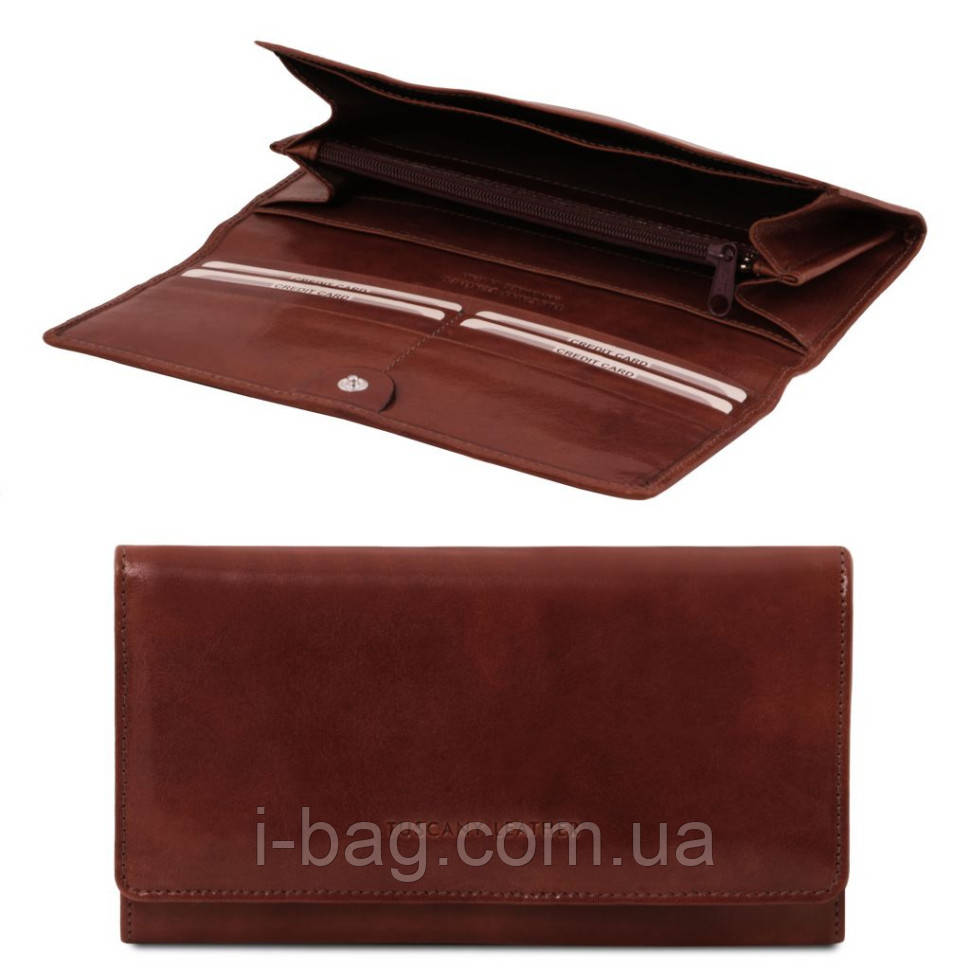 Ексклюзивний шкіряний гаманець жіночий Tuscany Leather TL140787 (Червоний)