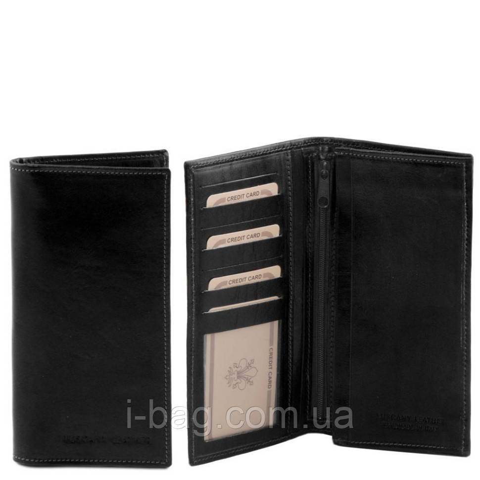 Чоловічий шкіряний гаманець подвійного складання Tuscany Leather TL140777