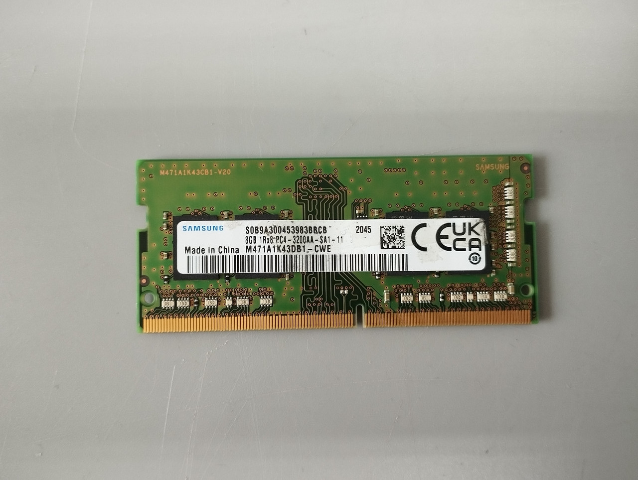 Модуль пам'яті SODIMM DDR4 8Gb PC4-25600 3200 БВ