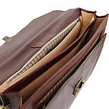 Шкіряний чоловічий портфель на два відділення NAPOLI Tuscany Leather TL141348, фото 5