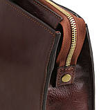 PALERMO — Жіночий портфель на 3 відділення зі шкіри Tuscany Leather TL141343 (Червоний), фото 7