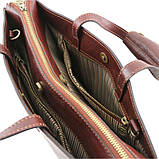 PALERMO — Жіночий портфель на 3 відділення зі шкіри Tuscany Leather TL141343 (Червоний), фото 8