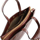PALERMO — Жіночий портфель на 3 відділення зі шкіри Tuscany Leather TL141343 (Червоний), фото 10