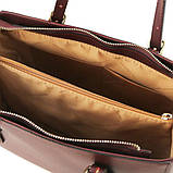 AURA Жіноча шкіряна сумка тоут Tuscany TL141434 (Червоний), фото 6