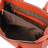 Шкіряна сумка тоут TL142037 Tuscany (Червоний), фото 4