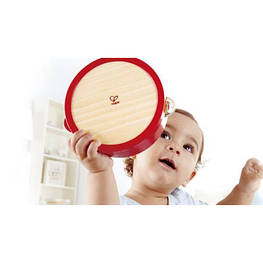 Музична іграшка Hape Дитячий бубон дерев'яний (E0607)