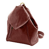 Шкіряний рюкзак Tuscany Leather Delhi TL140962 (Темно-коричневий), фото 7