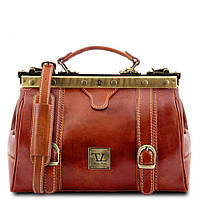 Шкіряна сумка — саквояж Tuscany Leather MONA-LISA TL10034 (Темно-коричневий)