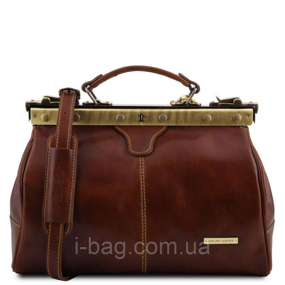 Шкіряна сумка-аквояж Tuscany Leather Michelangelo TL10038