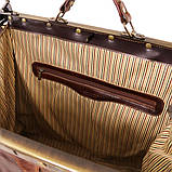 Madrid Кожана сумка саквояж - Великий розмір Tuscany TL1022 (Темно-коричневий), фото 5