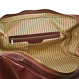 Lisbona Дорожня шкіряна сумка-дафл — Великий розмір Tuscany TL141657 (Мед), фото 10