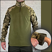 Мужской тактический флисовый убакс пиксельный, тактические боевые рубашки УБАКС UBACS, мужские рубахи XXXL