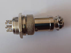 Роз'єм циліндричний GX16 8P (пара — тато +ма) 8pin