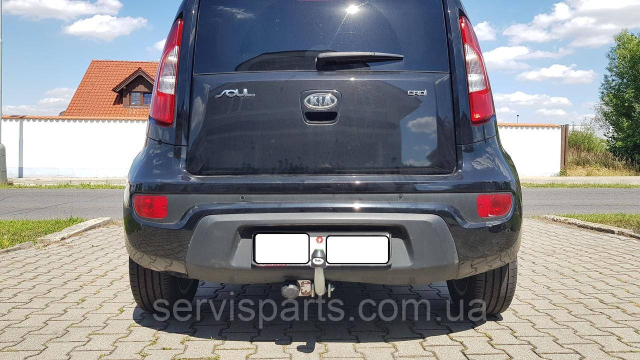 Фаркоп Kia Soul 2008-2014 (Кіа Соул) оцинкований, без підрізу бампера