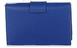 Шкіряний клатч Genuine Leather  синій, фото 3