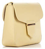 Шкіряний клатч Genuine Leather  жовтий, фото 5