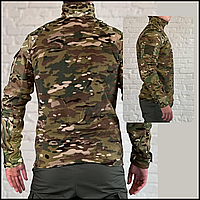Зимняя штурмовая боевая тактическая рубашка флис всу огнеупорная ubacs камуфляж мультикам, боевая рубаха CKit
