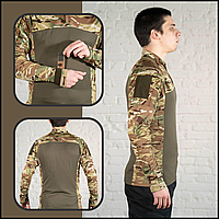 Армейская тактическая рубашка убакс coolmax мультикам, тактические боевые рубашки УБАКС UBACS CKit