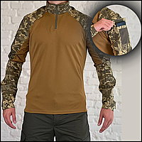 Боевая тактическая рубашка убакс coolmax пиксель/койот, рубашка повседневная для военнослужащих CKit