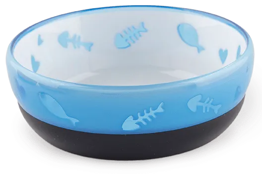 Миска пластикова для котів AFP 2403, 190 мл / 11 см, синя