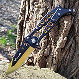 Ніж складаний трансформер Columbia Т-2016, танто, чорний/золото, фото 2