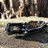 Ніж складаний трансформер Columbia Т-2016, танто, чорний/золото, фото 6