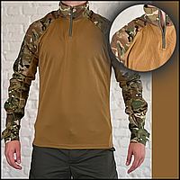 Боевая тактическая рубашка ubacs мультикам койот coolmax, рубашка повседневная для военнослужащих M CKit