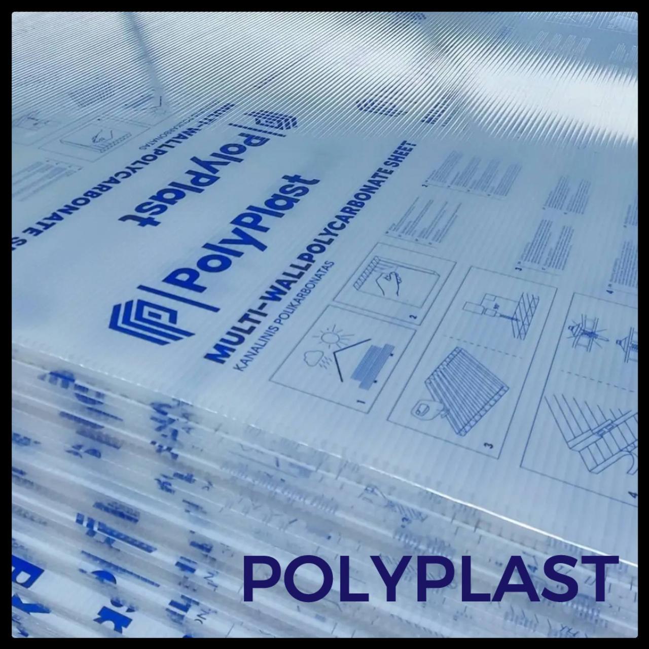 Стільниковий полікарбонат POLYPLAST, мм
