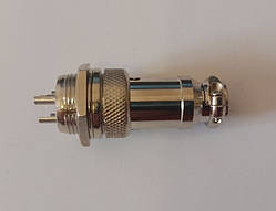 Роз'єм циліндричний GX16 3P (пара — тато +ма) 3pin