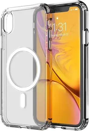 Чохол силіконовий Clear Case з MagSafe для iPhone Xr, фото 1