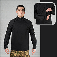 Боевая тактическая рубашка черная ubacs coolmax, рубашка повседневная для военнослужащих M CKit