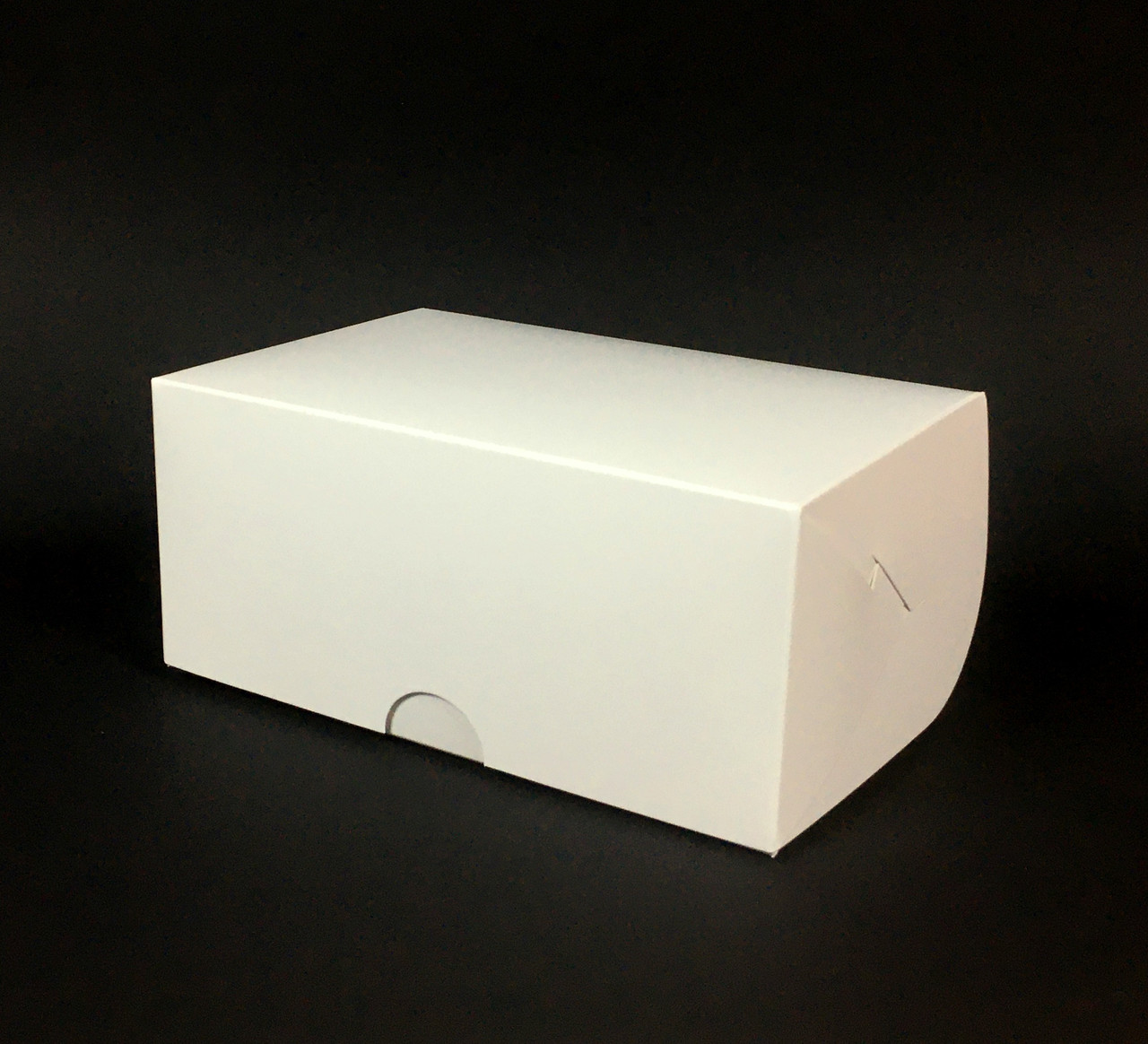 Коробка з білого картону 180х120х80 мм ламінована (100шт)