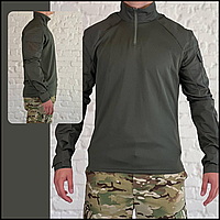Армейская тактическая рубашка олива убакс coolmax, тактические боевые рубашки УБАКС UBACS, мужские рубахи CKit