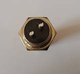 Роз'єм циліндричний GX16 2P (пара — тато +ма) 2pin, фото 4