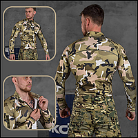 Армейская тактическая рубашка убакс мультикам 5.11, тактические боевые рубашки УБАКС UBACS, мужские рубахи L