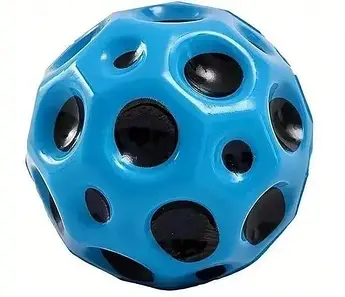 Гумовий м'ячик для собак "Стриб-скок" синій, 6.6 см