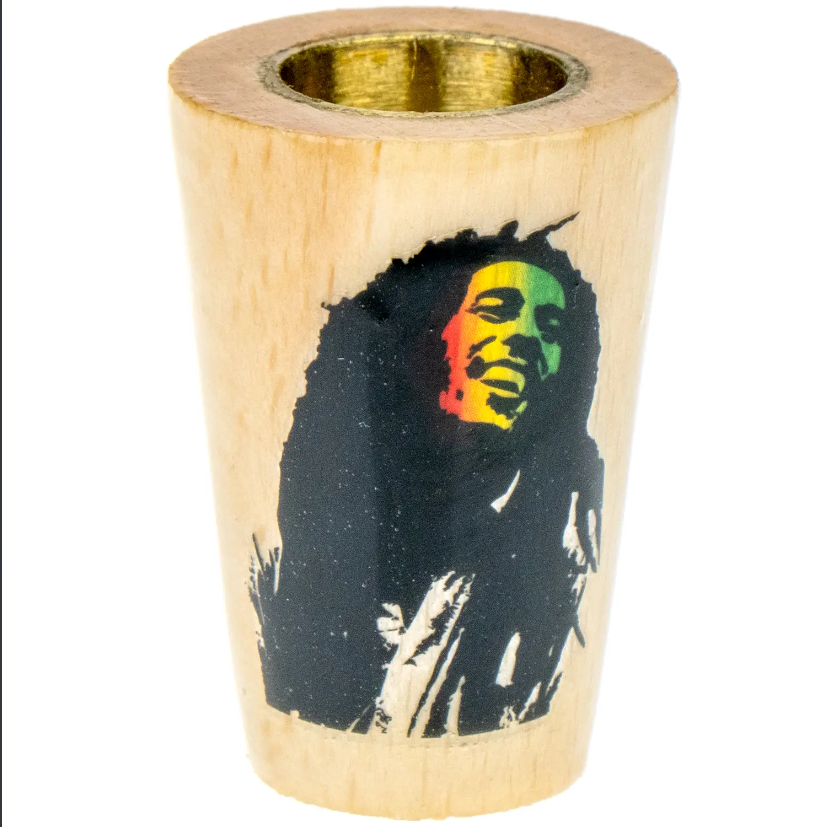 Ковпак дерев'яний 3,5см №1 (Bob Marley)-LВR